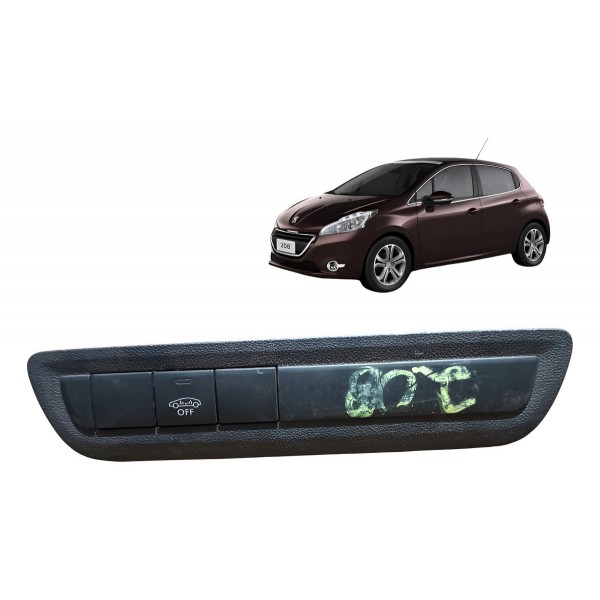 Moldura Botão Sensor Estacionamento Peugeot 208 2014 A 2018