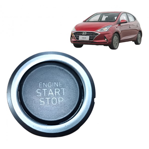 Botão Partida Ignição Start Stop Hyundai Hb20 2020 A 2024 Preto