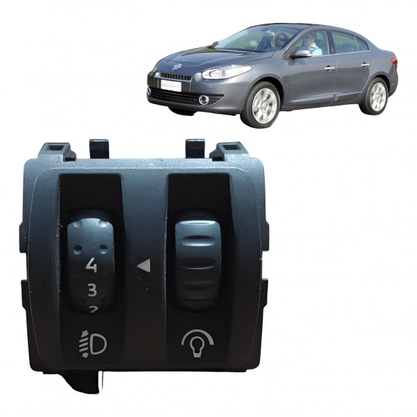 Botão Comando Regulagem Farol Renault Fluence 2011 A 2016