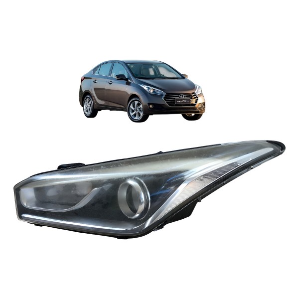 Farol Esquerdo Hyundai Hb20 Sedan 2016 2017 2018 2019 C/led Esquerdo/motorista
