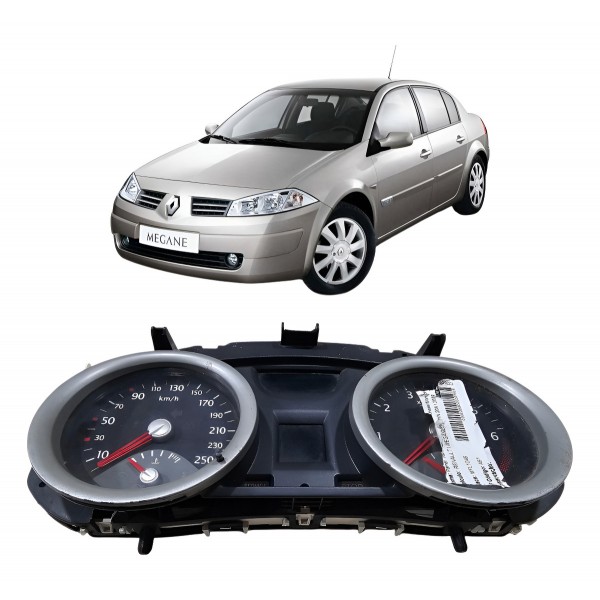 Painel Instrumento Velocímetro Renault Megane 2.0 Aut 2010 Preto