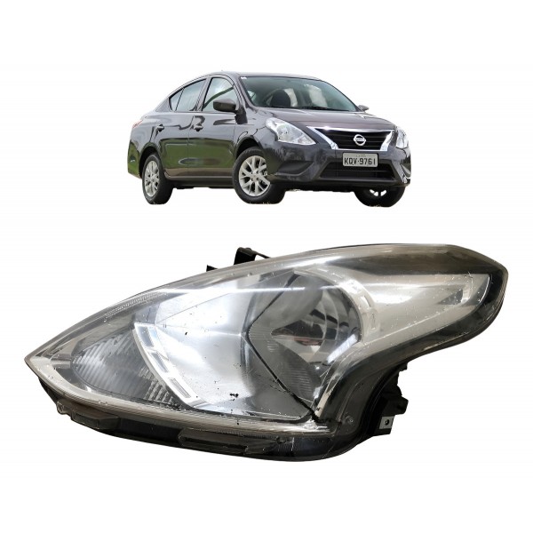 Farol Esquerdo Nissan Versa 2015 2016 2017 2018 A 2022 Esquerdo/motorista