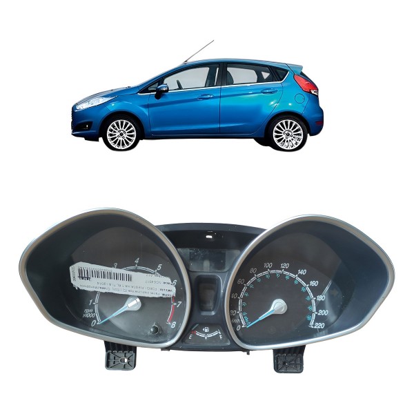Painel Instrumento Velocímetro Ford New Fiesta Ha 2013 2014 Azul