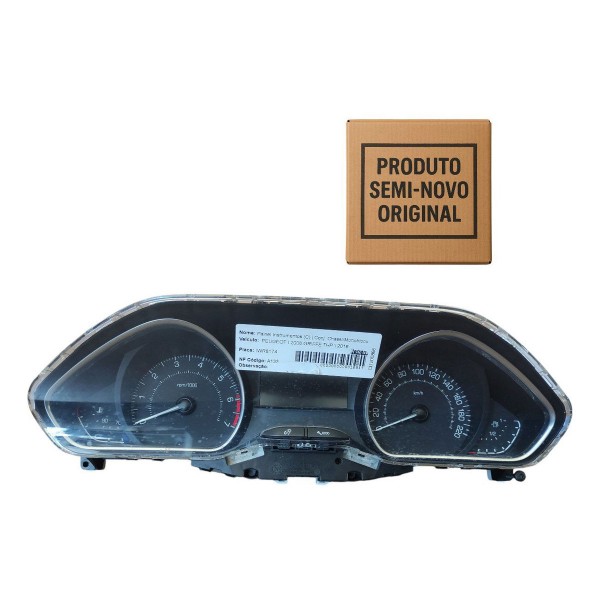 Painel Instrumento Velocímetro Peugeot 2008 Griff 2016 2017 Preto