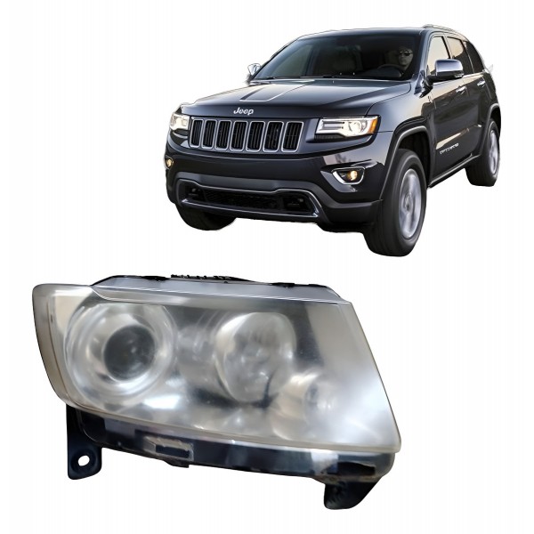 Farol Direito Jeep Cherokee 2012 Detalhe Direito/passageiro