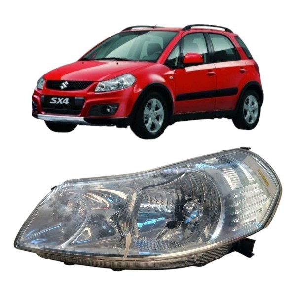 Farol Esquerdo Suzuki Sx4 2010 2011 2012 Detalhe Esquerdo/motorista