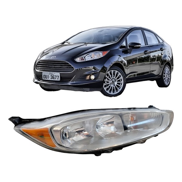 Farol Direito Ford Fiesta 2014 2015 2016 2017 Direito/passageiro