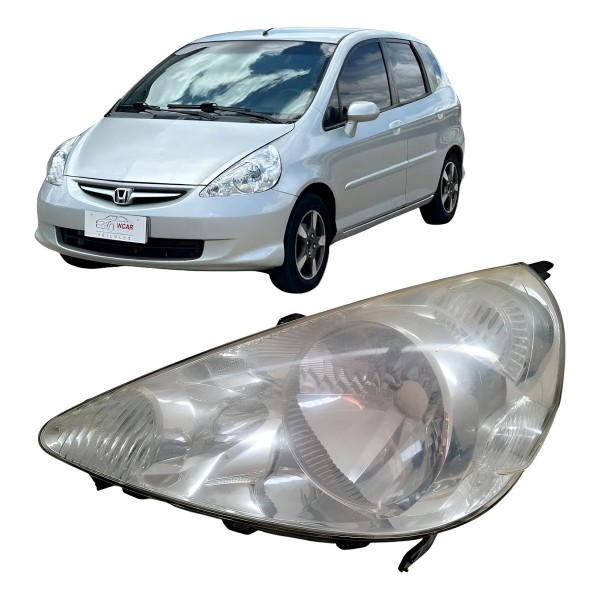 Farol Esquerdo Honda Fit 2004 2005 2006 2007 2008 Esquerdo/motorista
