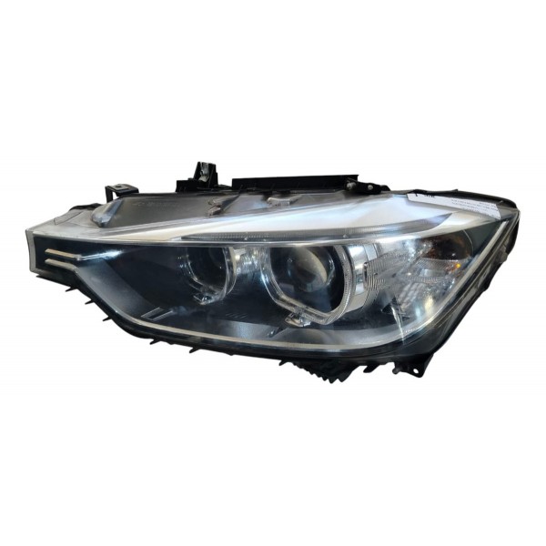 Farol Esquerdo Bmw 320i C/led Xenon E Mascara Ngra 2013/2018 Esquerdo/motorista