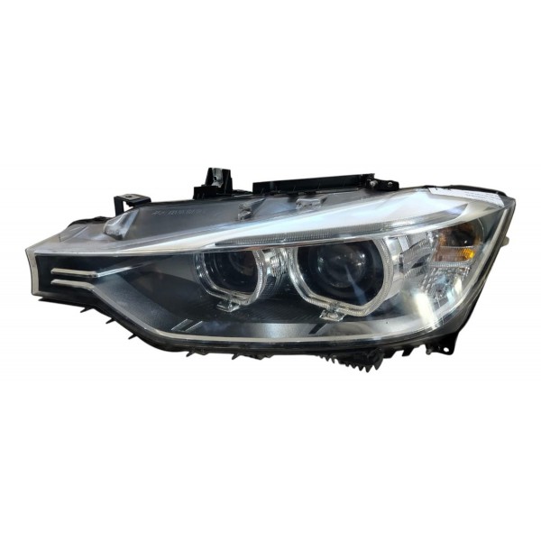 Farol Esquerdo Bmw 320i C/led Xenon E Mascara Ngra 2013/2018 Esquerdo/motorista