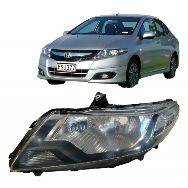 Farol Esquerdo City C/ Mascara Negra 2009 2010 2011 A 2014 Esquerdo/motorista