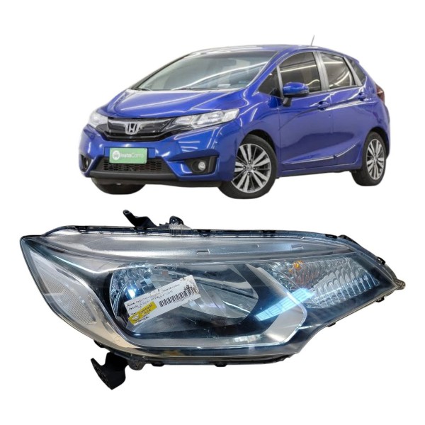 Farol Direito Honda Fit 2014 2015 2016 Detalhe Direito/passageiro