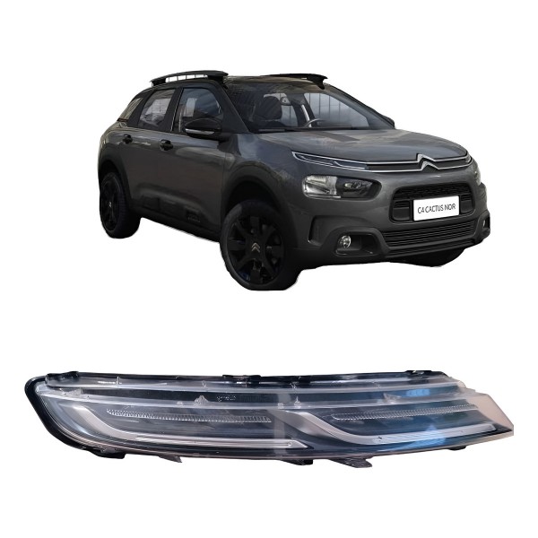 Farol Direito C4 Cactus Com Led 2019 2020 2021 A 2024 Direito/passageiro