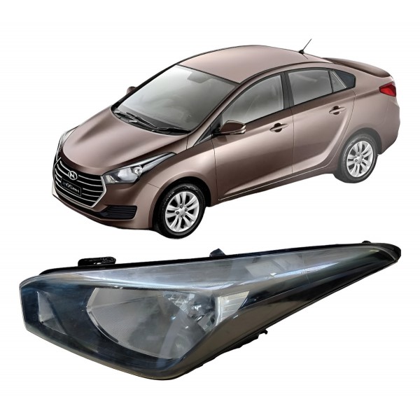 Farol Esquerdo Hyundai Hb20 2014 2015 2016 A  2018 Esquerdo/motorista