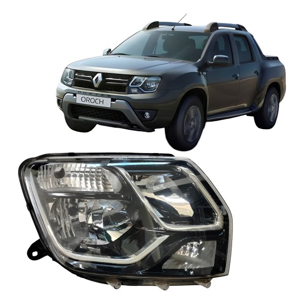 Farol Direito Oroch 2018 2019 2020 Detalhe Direito/passageiro