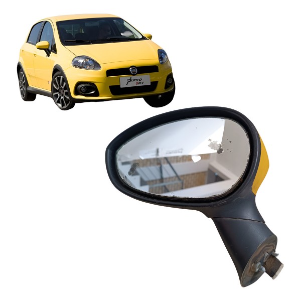 Espelho Retrovisor Esquerdo Manual Punto T-jet 2008 A 2012