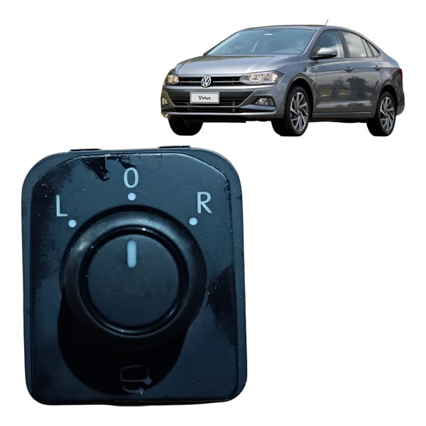 Comando Retrovisor C/rebatimento Vw Polo Virtus 2018 A 2023
