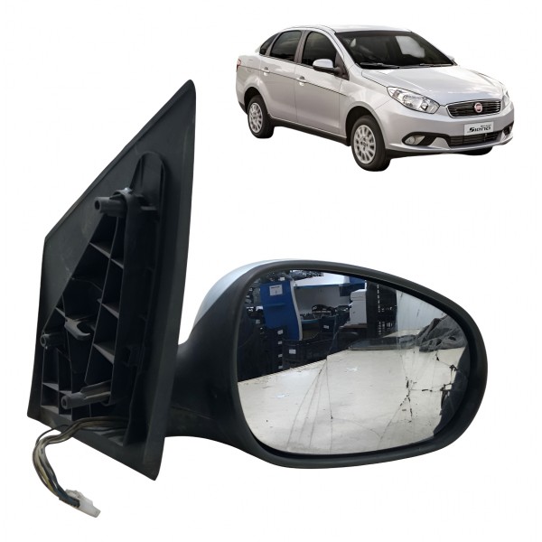 Retrovisor Direito Fiat Gran Siena 2012 2013 A 2017 Detalhe