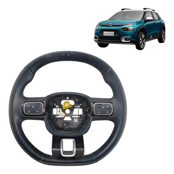 Volante Direção Citroen C4 Cactus 2017 A 2020 Com Comando