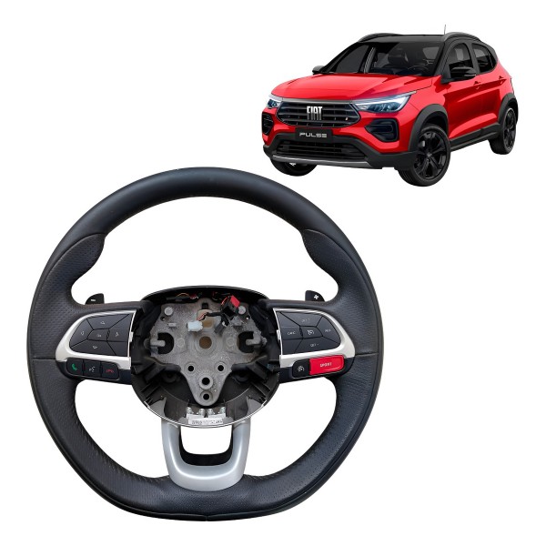 Volante Direção Fiat Pulse 2021 2022 A 2024 Com Comando