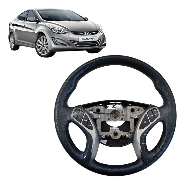 Volante Direção Elantra 2012 2013 A 2017 Com Comando