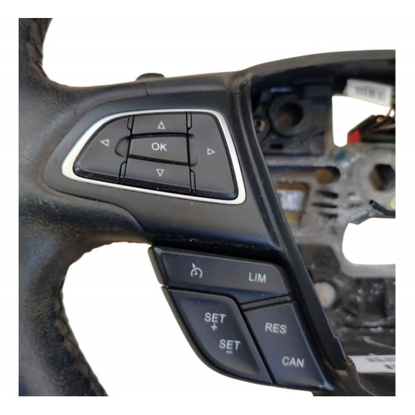 Volante Direção Ford Focus 2015 2016 2017 Com Comandos