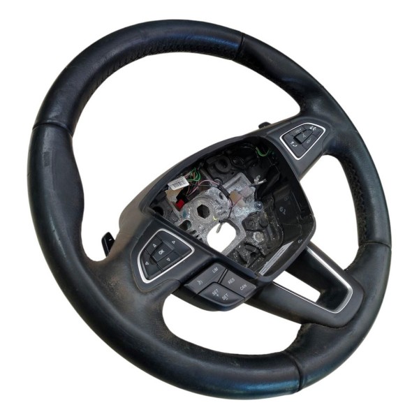 Volante Direção Ford Focus 2015 2016 2017 Com Comandos