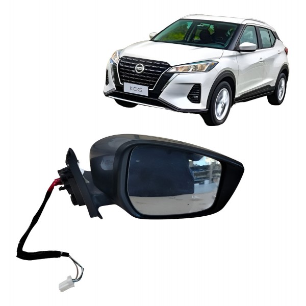 Retrovisor Elétrico Direito Kicks 2022 2023 Sem Camera Pisca