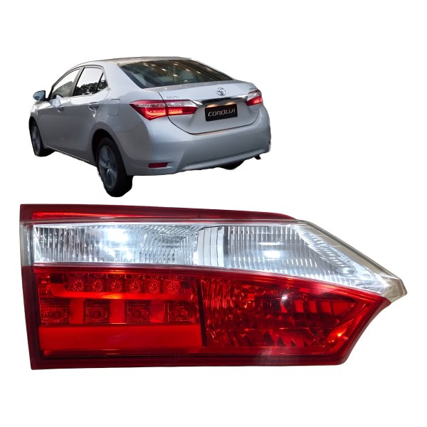 Lanterna Esquerda Tampa Traseira Corolla 2015 2016 2017 2018 Esquerdo/motorista