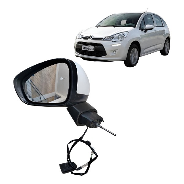 Retrovisor Elétrico Esquerdo Citroën C3 2012 2013 A 2017