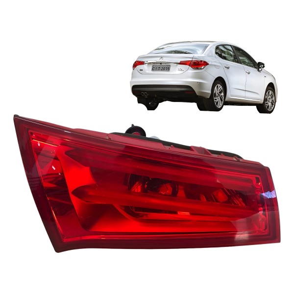 Lanterna Esquerda Tampa Traseira C4 Lounge 2014 2015 A 2017 Esquerdo/motorista