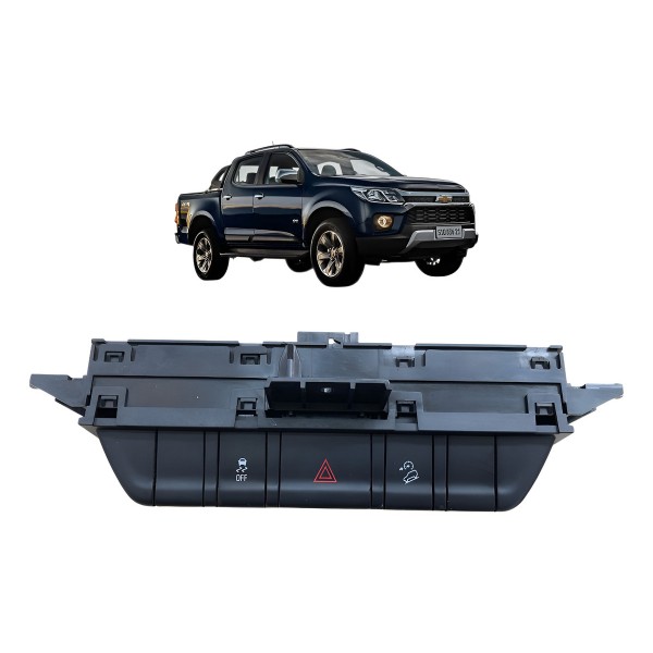 Comando Botão Pisca Alerta Estabilidade Gm S10 2014 A 2023