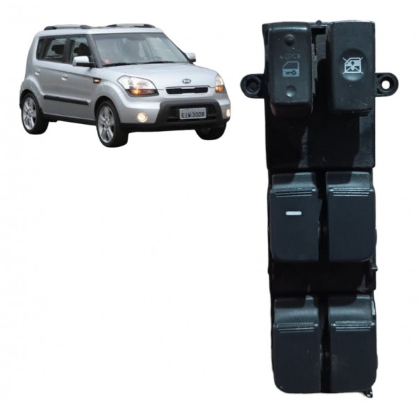Comando Botão Vidro Dianteiro Esquerdo Kia Soul 2010 2011