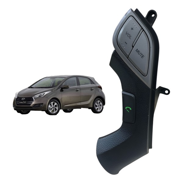 Moldura Volante Botão Comando Volume Hb20 2013 A 2019