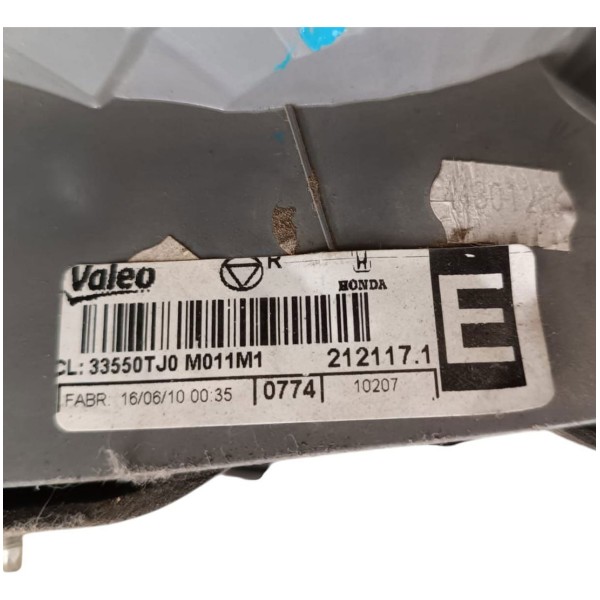 Lanterna Esquerda Honda Fit 2009 2010 2013 2014 Original Esquerdo/motorista Vermelho