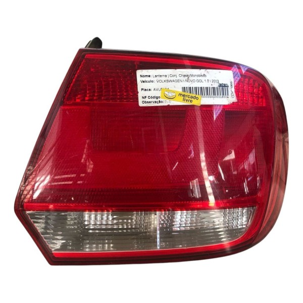 Lanterna Direita Vw Gol G6 2013 2014 2015 2016 Original Direito/passageiro Vermelho