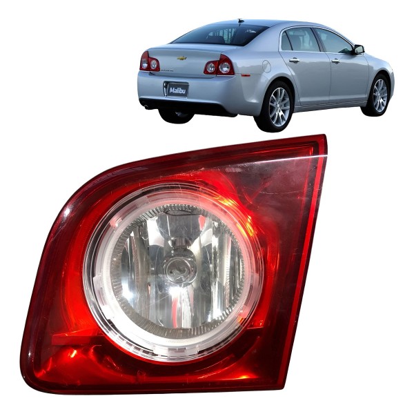 Lanterna Direita Gm Malibu 2010 2011 2012 2013 Aplique Tampa Direito/passageiro Vermelho