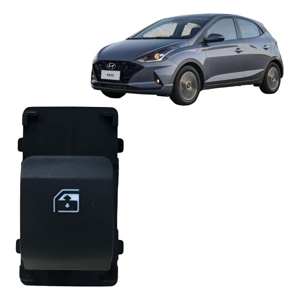 Botao Vidro Eletrico Traseiro Hyundai Hb20 2021 299202803