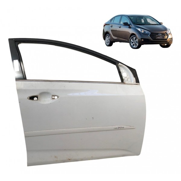 Porta Dianteira Direita Hyundai Hb20 Sedan 2016 2017 A 2019 Branco