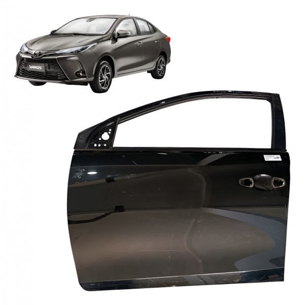 Porta Dianteira Esquerda Toyota Yaris 2019 2020 2021 A 2024 Preto