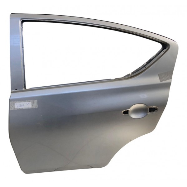Porta Traseira Esquerda Nissan Versa 2014 2015 2016 A 2019 Prateado