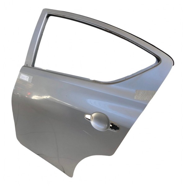 Porta Traseira Esquerda Nissan Versa 2014 2015 2016 A 2019 Prateado