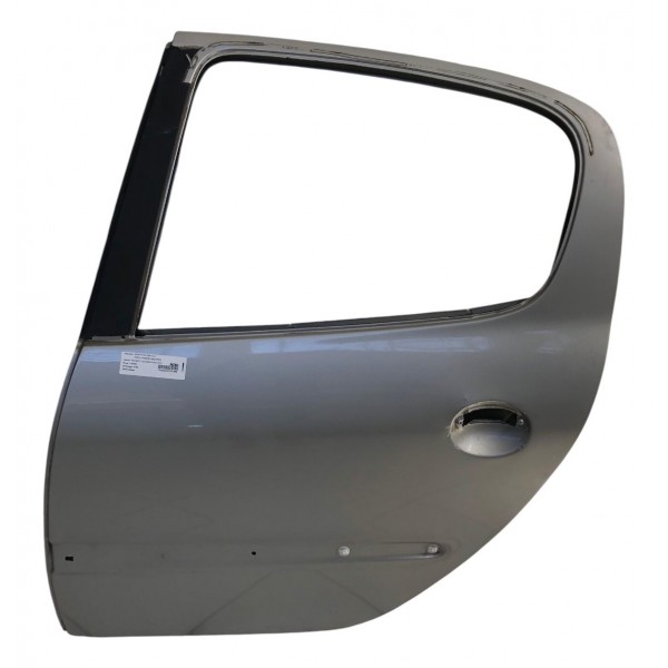 Porta Traseira Esquerda Peugeot 207 Passion 2009 2010 A 2013 Direita Prateado