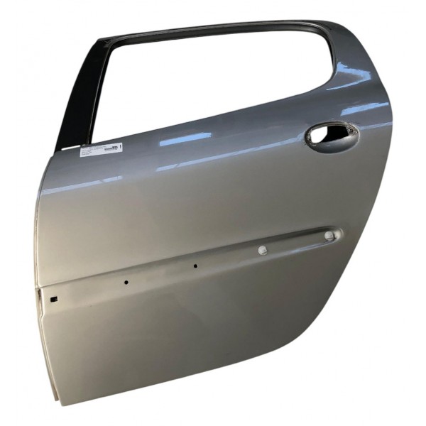 Porta Traseira Esquerda Peugeot 207 Passion 2009 2010 A 2013 Direita Prateado