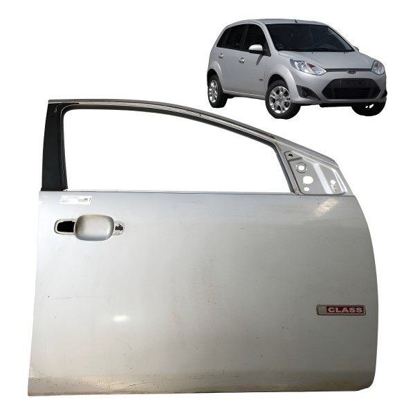 Porta Dianteira Direita Ford Fiesta 2004 2005 2007 A 2012 Prateado