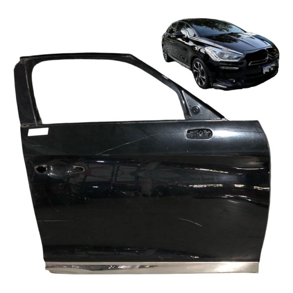 Porta Dianteira Direita Citroen Ds5 2011 2012 2014 2016 2017 Preto