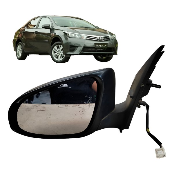 Retrovisor Elétrico Esquerdo Corolla 2015 A 2019 C/pisca