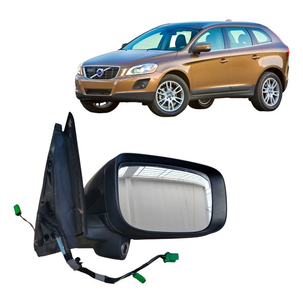 Espelho Retrovisor Elétrico Direito Volvo Xc60 2010 C/pisca