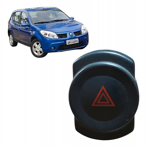Botão Pisca Alerta Duster Logan Sandero 2008 2009 A 2014