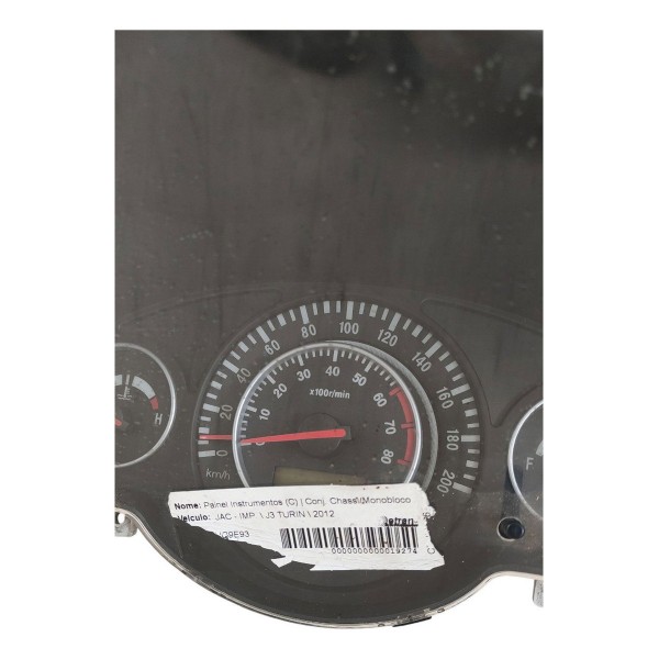 Painel Instrumento Velocímetro Jac J3 1.4 2011 2012 2013 Preto